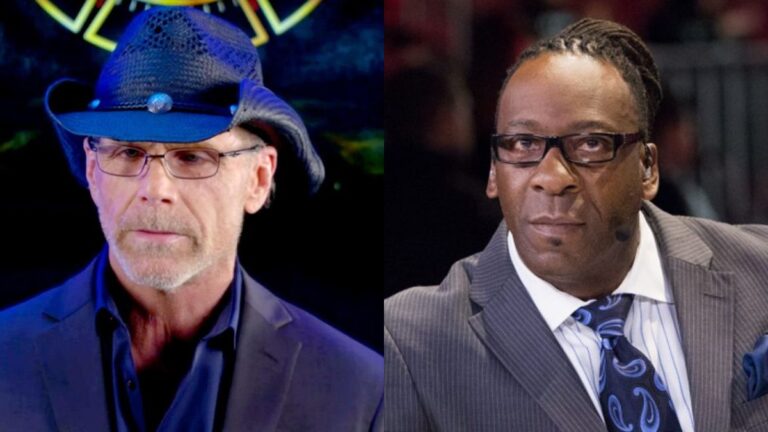 WWE NXT's Shawn Michaels next to Booker T