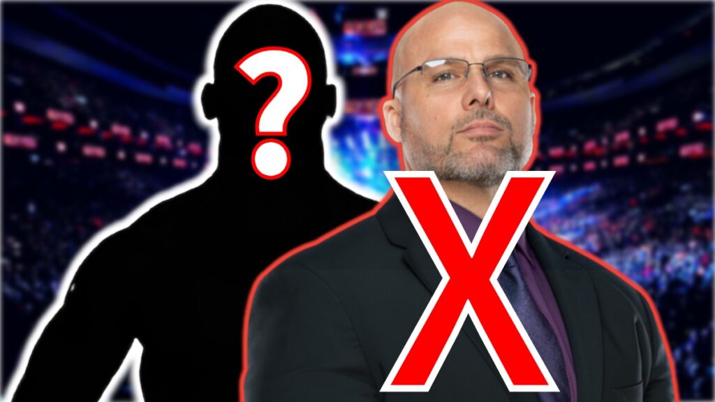 WWE Raw GM Adam Pearce crossed out