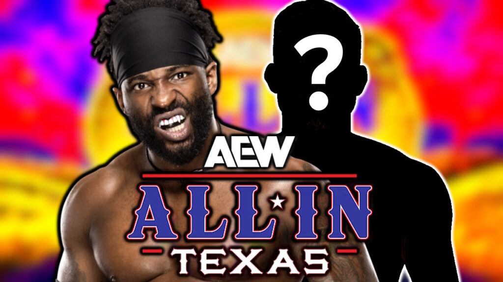 AEW All In Texas logo and Cedric Alexander