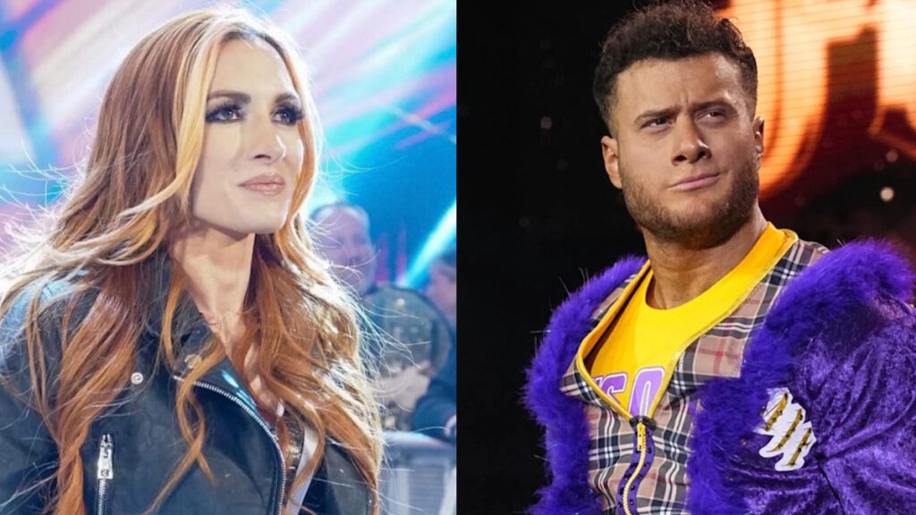 WWE star Becky Lynch and AEW star MJF