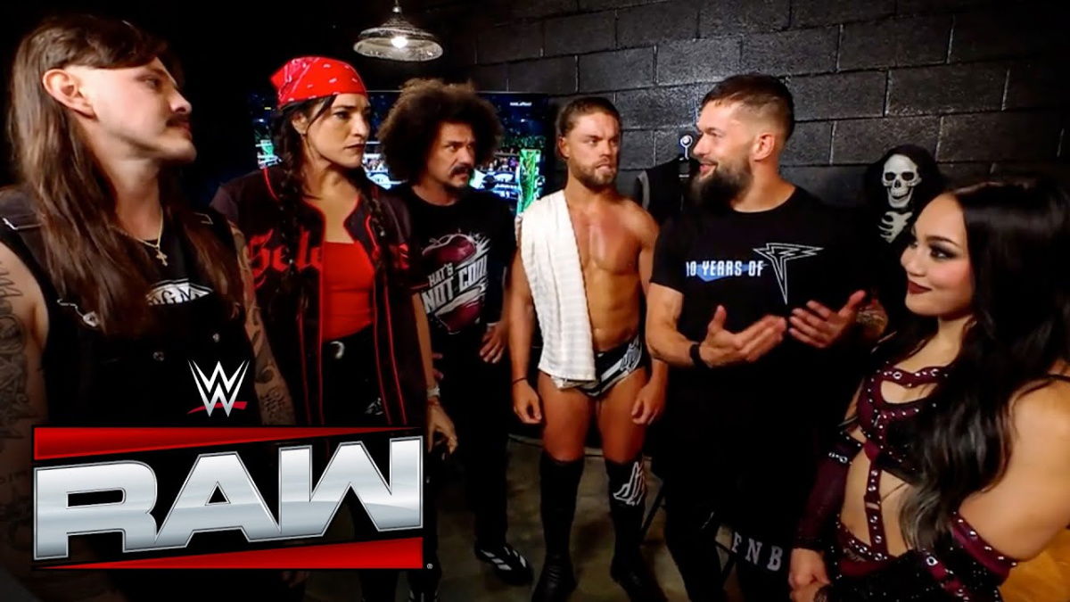 WWE Judgment Day faction with Roxanne Perez