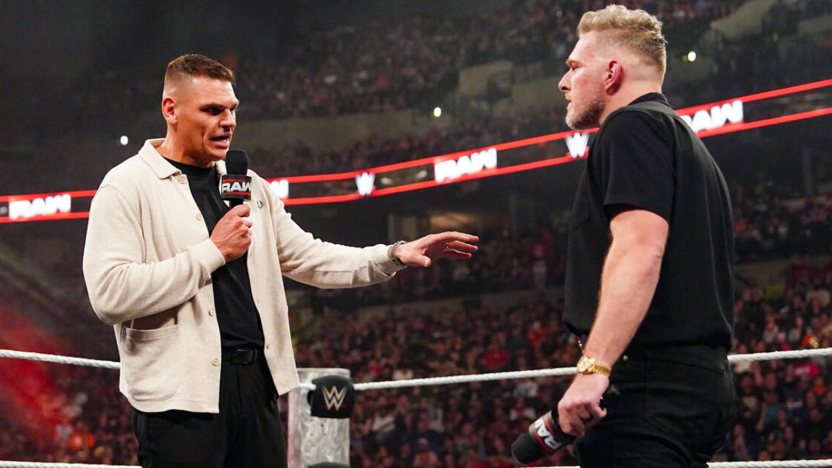 WWE stars GUNTHER and Pat McAfee