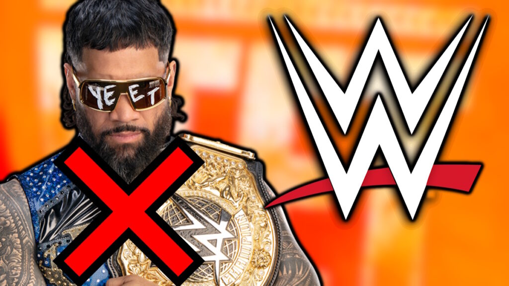 WWE logo and Jey Uso