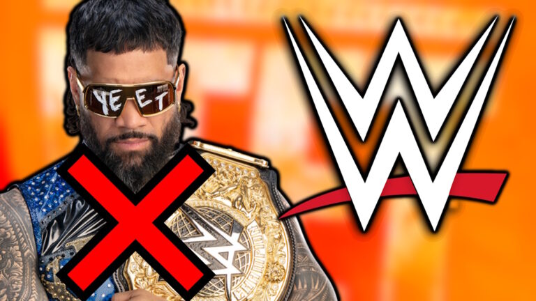 WWE logo and Jey Uso