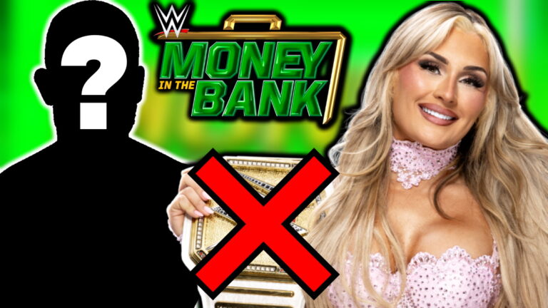 WWE Money in the Bank logo and Tiffany Stratton