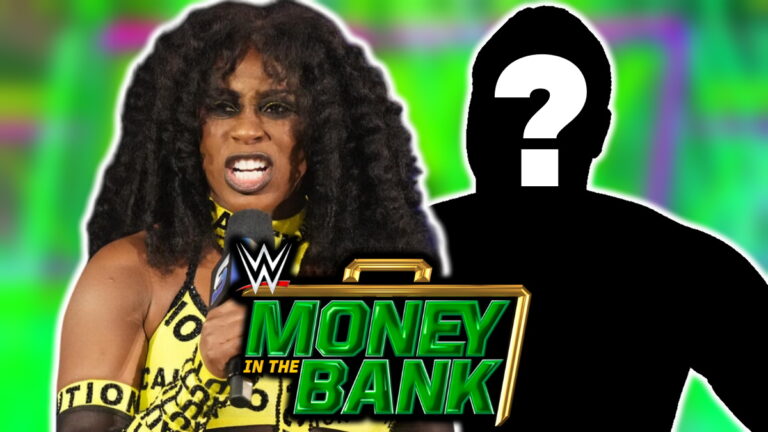WWE Money in the Bank logo and Naomi