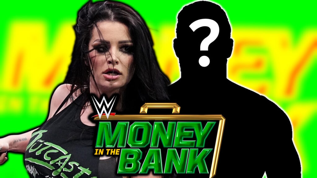 Paige and WWE Money in the Bank logo