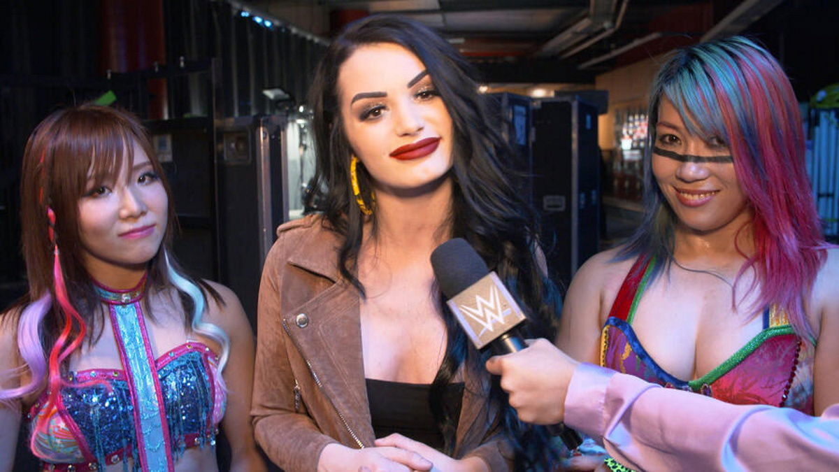 WWE stars Paige, Kairi Sane and Asuka