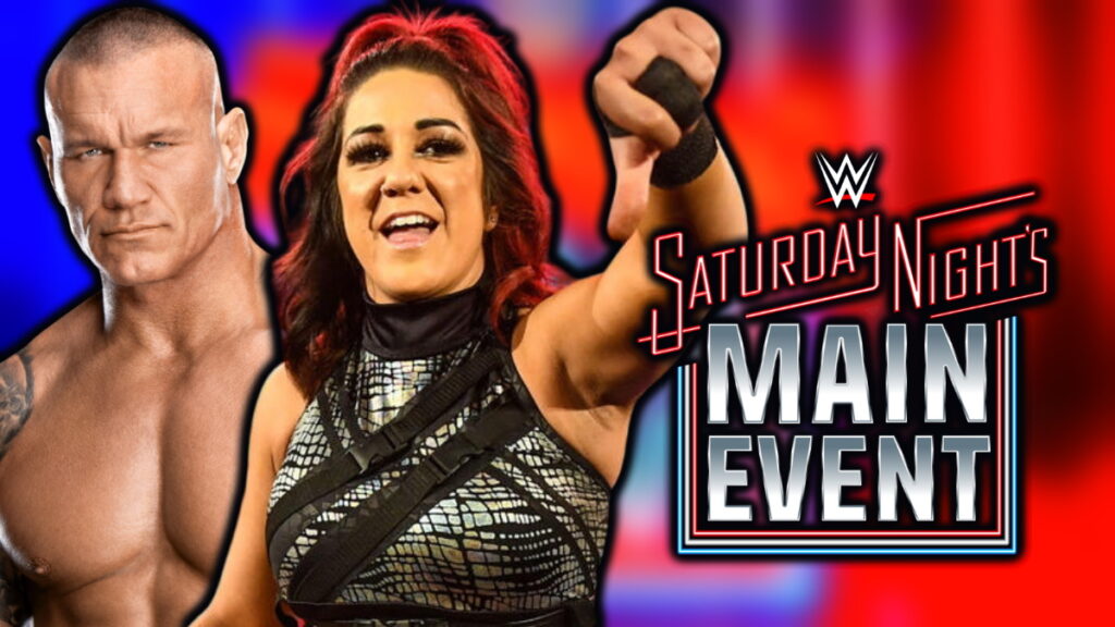 WWE Saturday Night's Main Event logo, Randy Orton and Bayley
