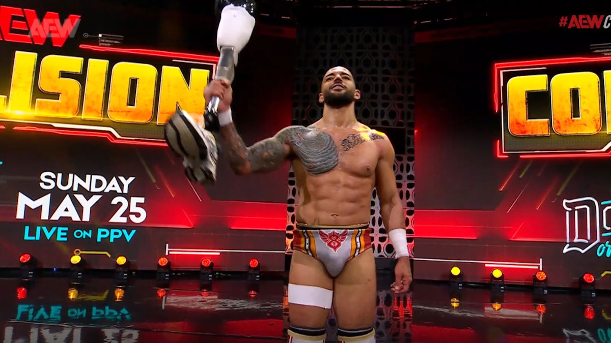 Ricochet steals former WWE star Zach Gowen's prosthetic leg in AEW collision