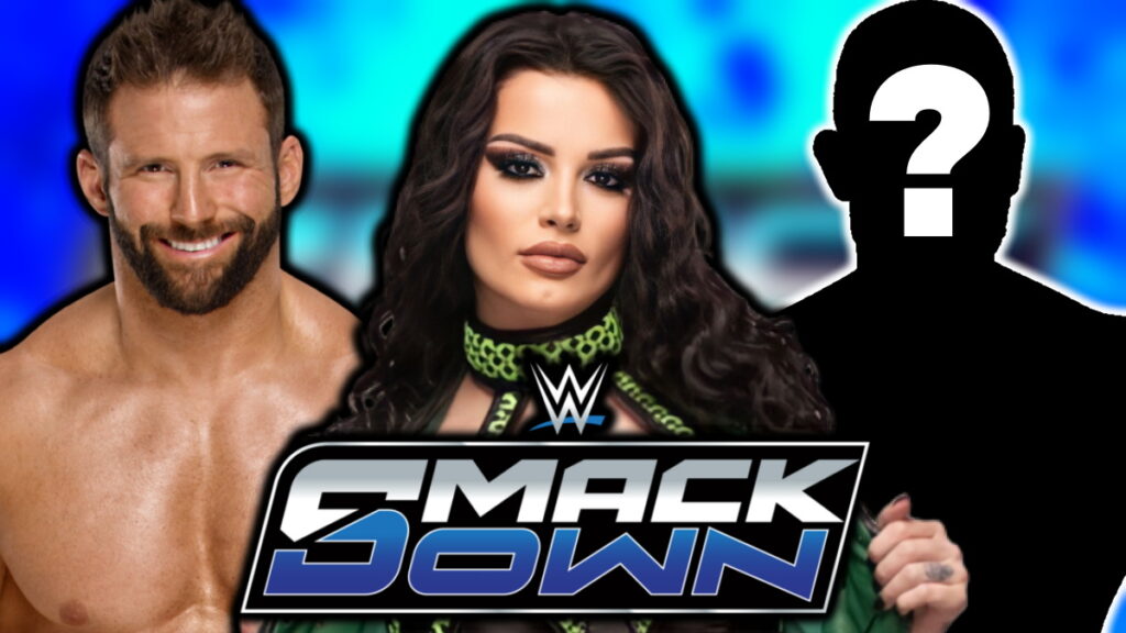 WWE SmackDown logo, Matt Cardona and Paige (Saraya)
