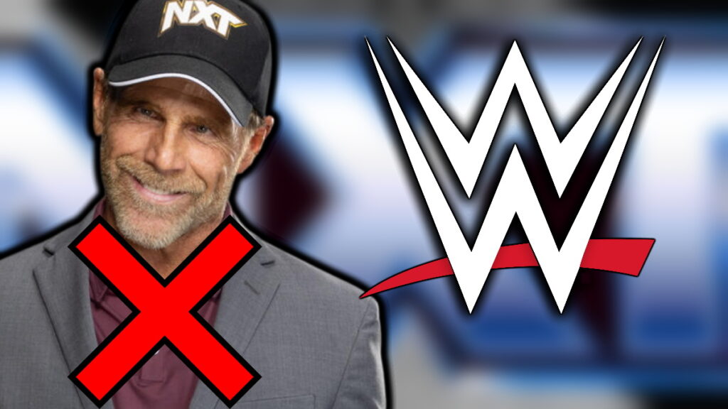 Shawn Michaels and WWE logo