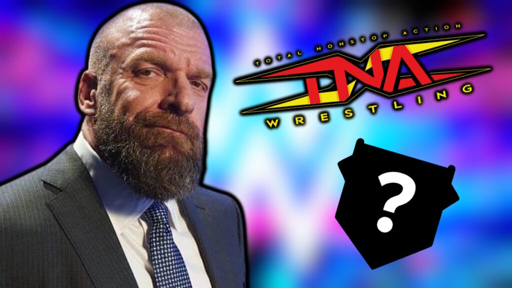 WWE CCO Triple H and the TNA Wrestling logo