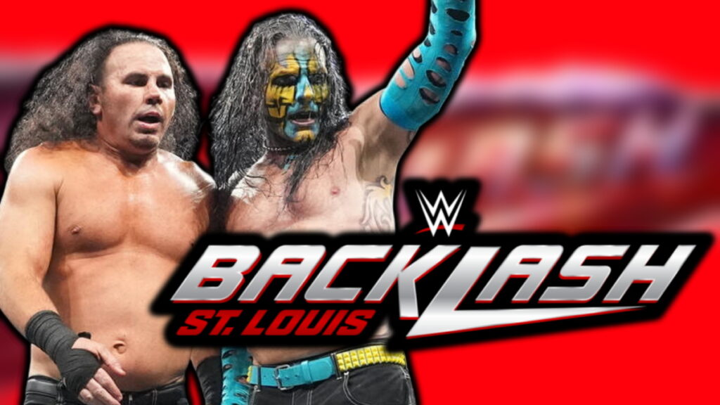 WWE Backlash logo and the Hardy Boyz
