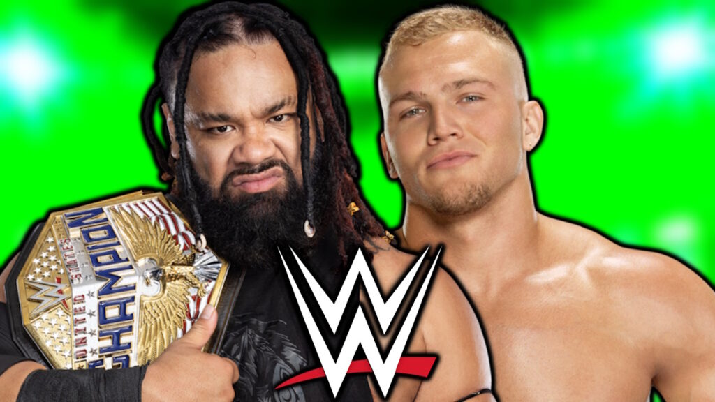 WWE logo, Jacob Fatu and Myles Borne