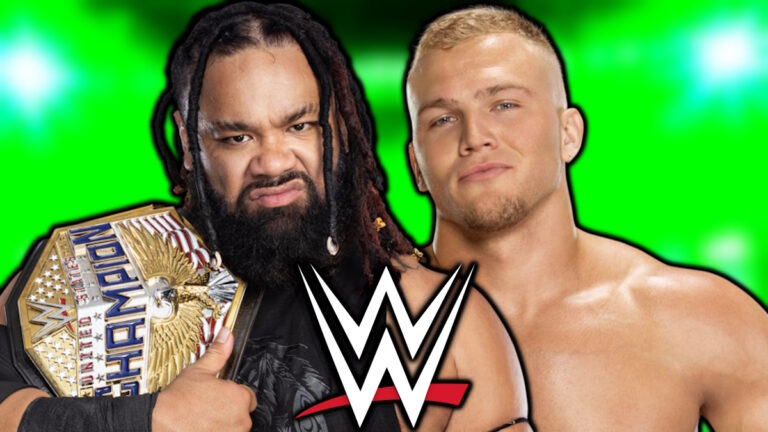 WWE logo, Jacob Fatu and Myles Borne