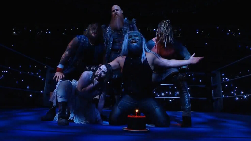 WWE Wyatt Sicks and birthday cake in honor of Bray Wyatt
