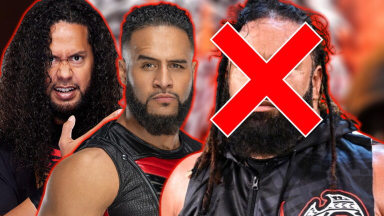 WWE Bloodline members Hikuleo, Tama Tonga and Jacob Fatu