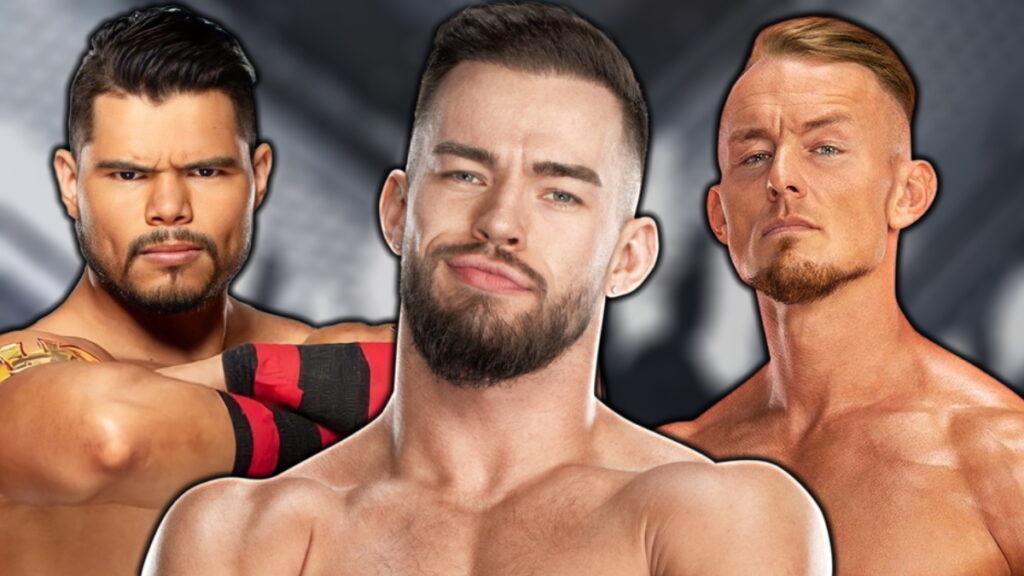 WWE stars Berto, Austin Theory and Ludwig Kaiser