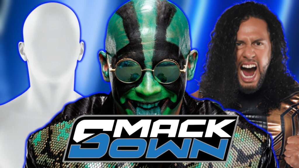 WWE SmackDown logo, Mr Iguana and Hikuleo