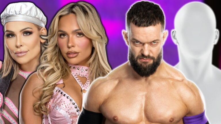 WWE stars Natalya, Maxxine Dupri and Finn Balor