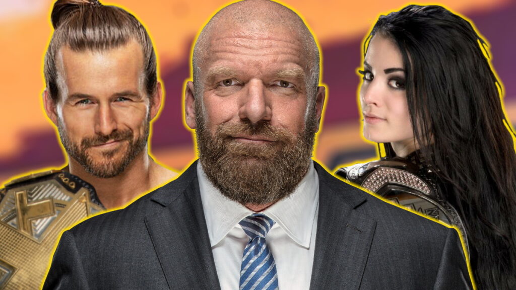 WWE CCO Triple H, Adam Cole and Paige