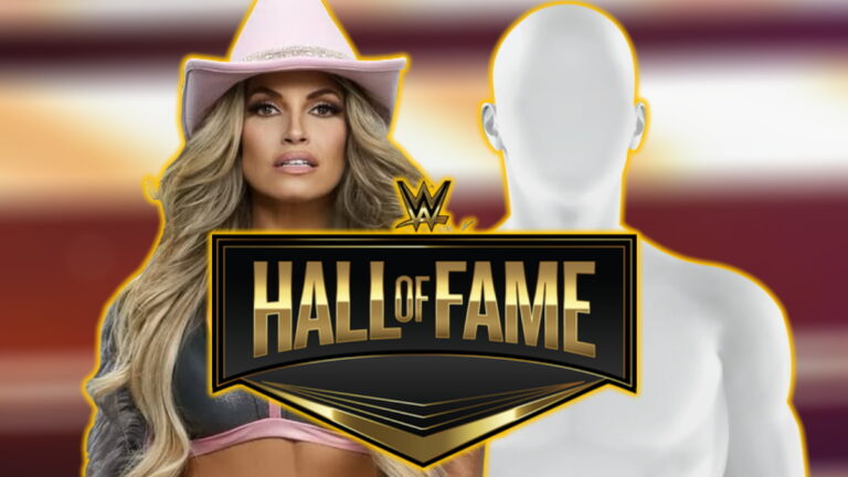 WWE Hall of Fame logo with Trish Stratus