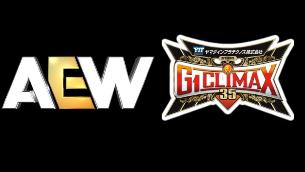 AEW and G1 Climax 35 logos
