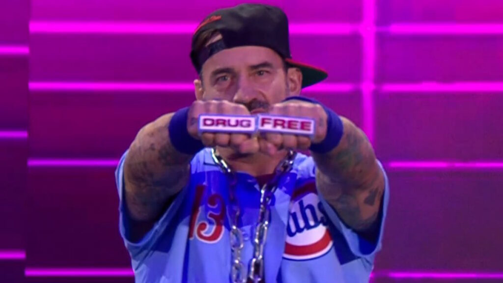 WWE star CM Punk parodying John Cena