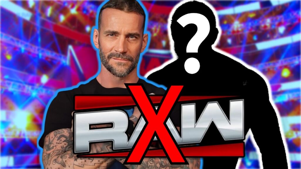 WWE Raw logo crossed out with CM Punk
