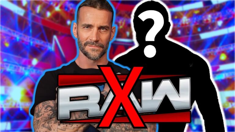 WWE Raw logo crossed out with CM Punk