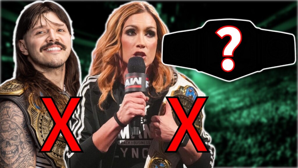 WWE Men's and Women's Intercontinental Champions Dominik Mysterio and Becky Lynch