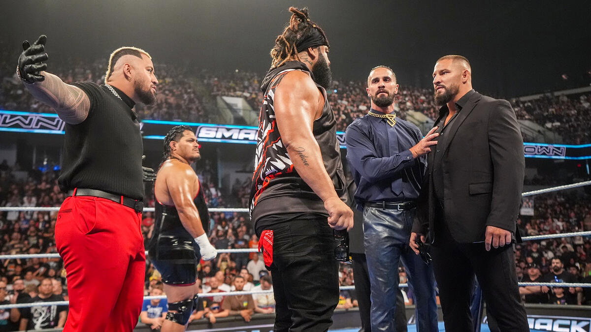 WWE's Jacob Fatu, Seth Rollins, Bron Breakker and JC Mateo