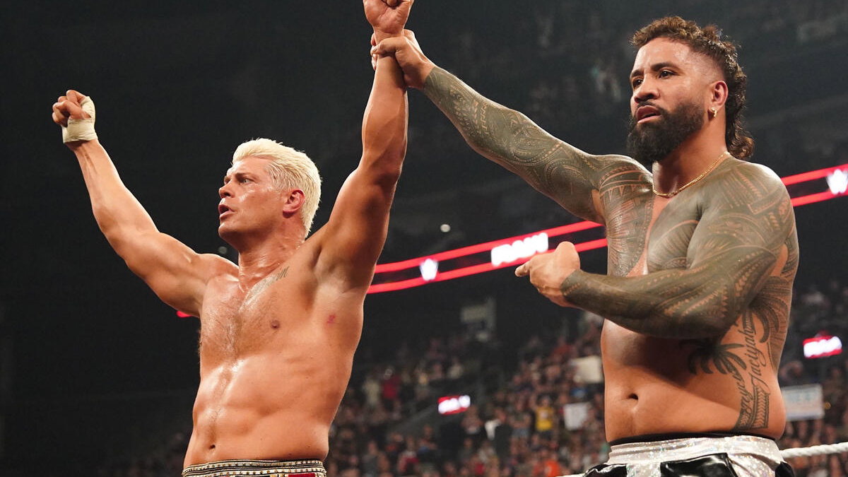 WWE stars Cody Rhodes and Jey Uso