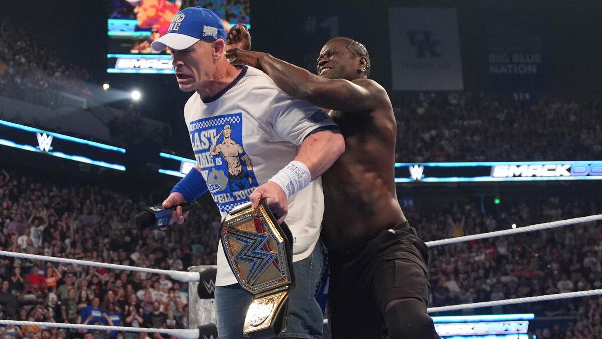 WWE stars R-Truth and John Cena