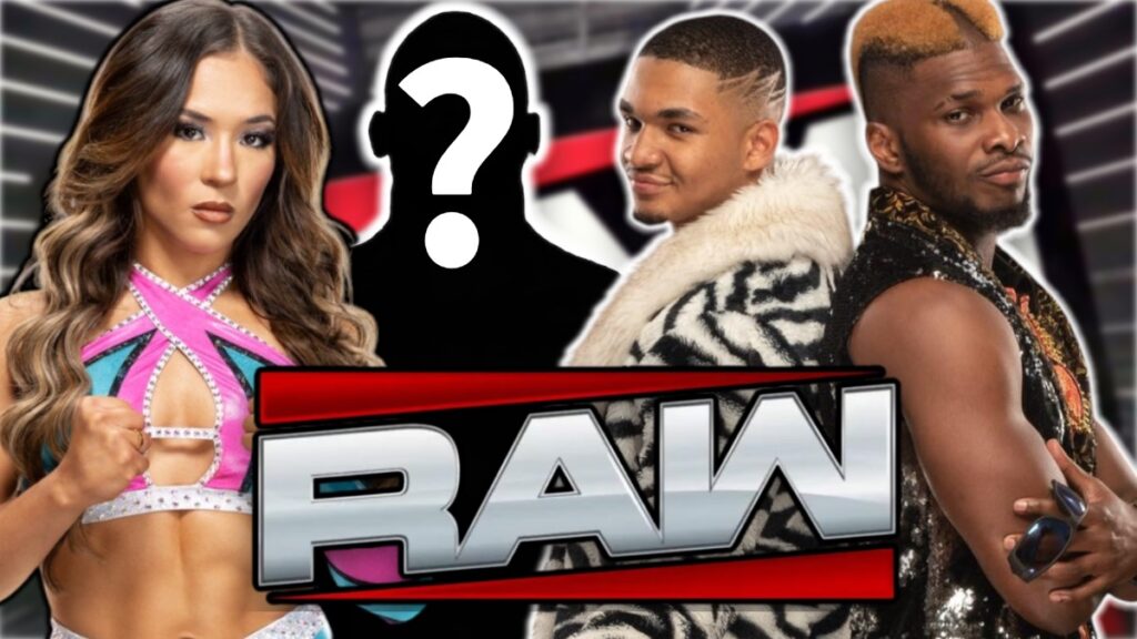 WWE Raw logo with Lola Vice and Private Party