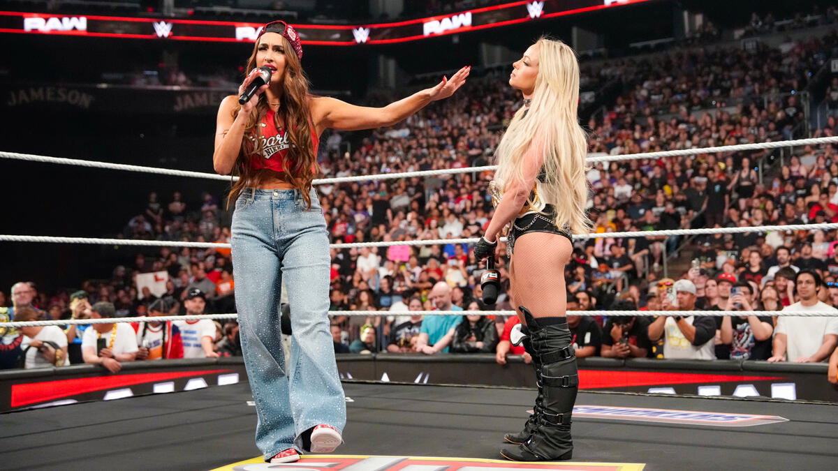 Nikki Bella and Liv Morgan WWE Raw June 10