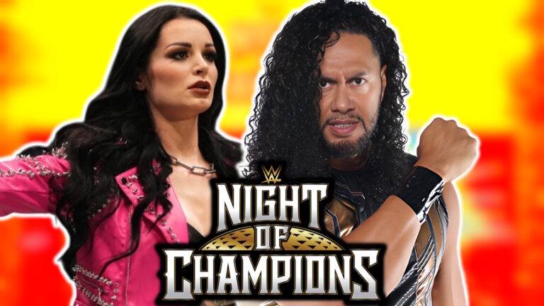 WWE Night of Champions logo, Paige and Hikuleo