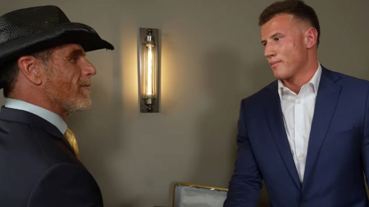 WWE NXT boss Shawn Michaels and Brock Rechsteiner