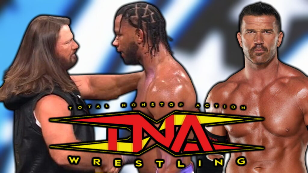 TNA Wrestling logo, AJ Styles and Frankie Kazarian