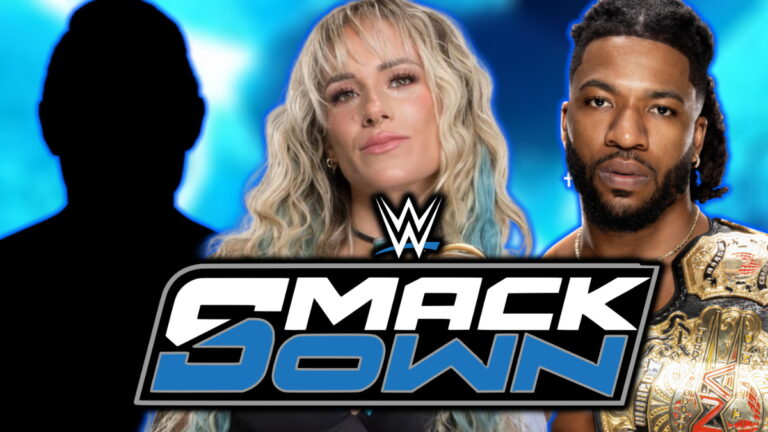 WWE SmackDown logo, Sol Ruca and Trick Williams