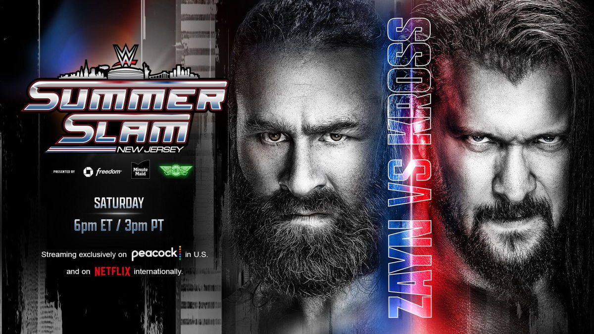 WWE SummerSlam graphic for Sami Zayn & Karrion Kross