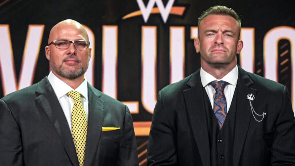 WWE General Managers Adam Pearce and Nick Aldis