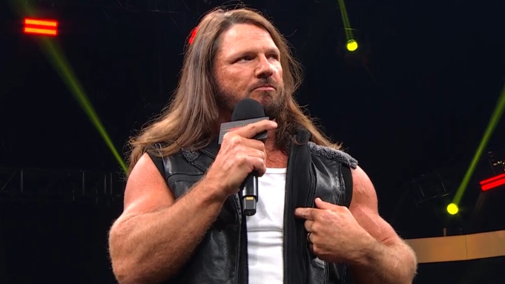 WWE star AJ Styles at TNA Wrestling Slammiversary