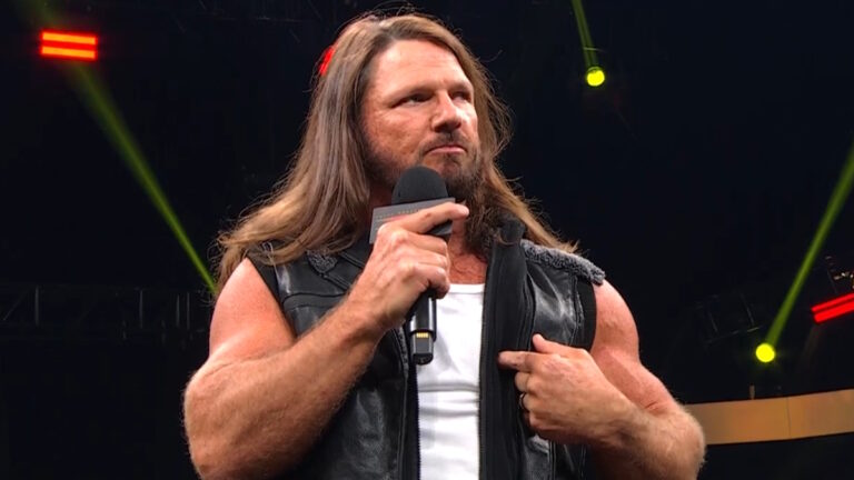 WWE star AJ Styles at TNA Wrestling Slammiversary