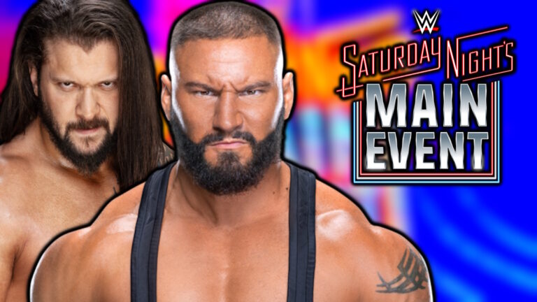 WWE Saturday Night's Main Event logo, Karrion Kross and Bron Breakker