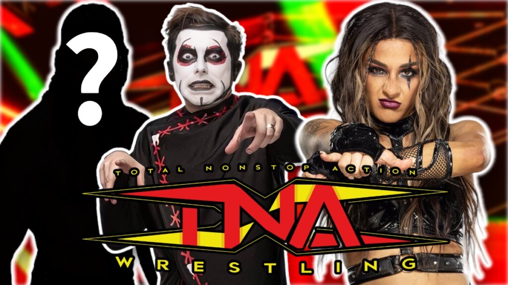 TNA Wrestling logo witH Dakota Kai and Danhausen