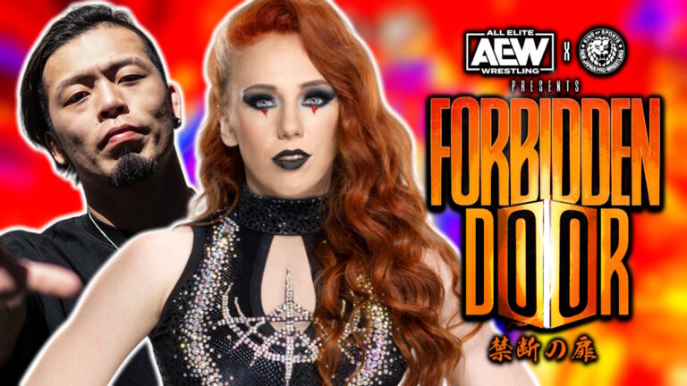 AEW Forbidden Door logo, Isla Dawn and Kosei Fujita
