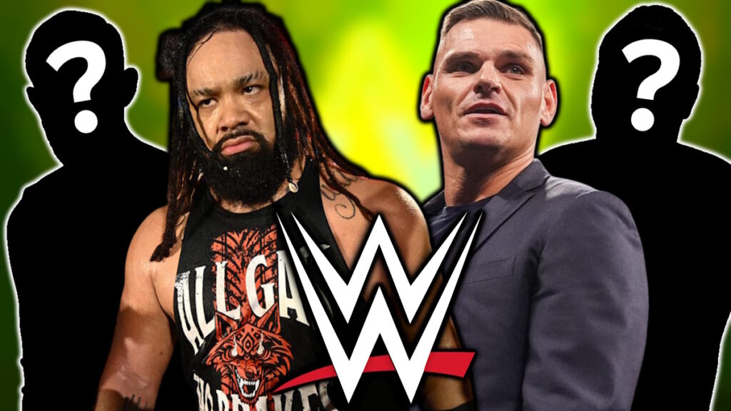 WWE logo, Jacob Fatu and GUNTHER