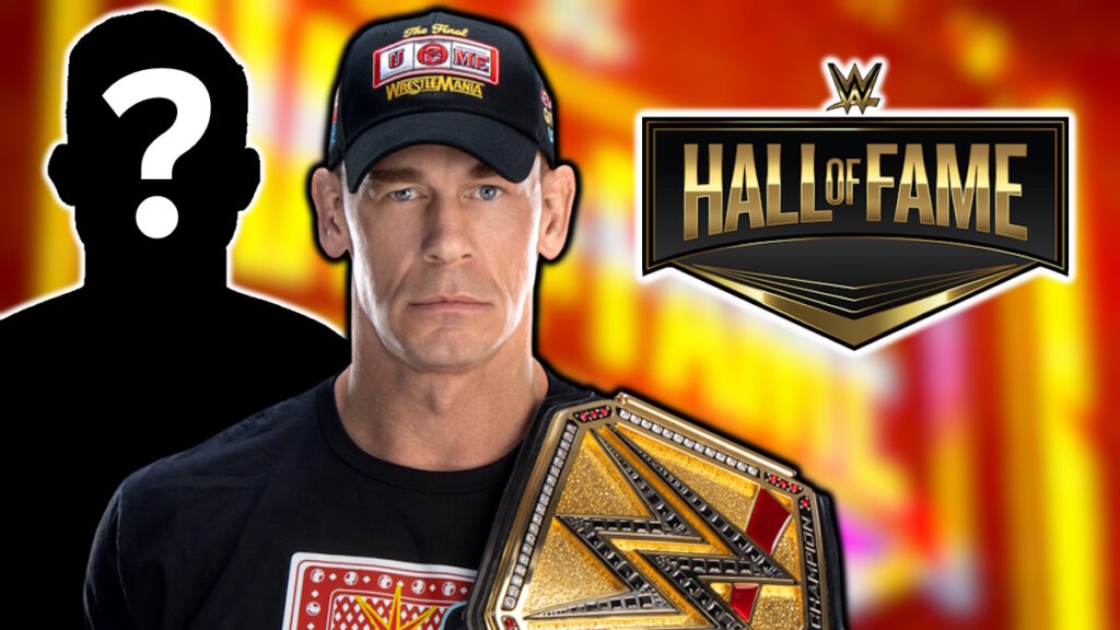 WWE Hall of Fame logo and John Cena